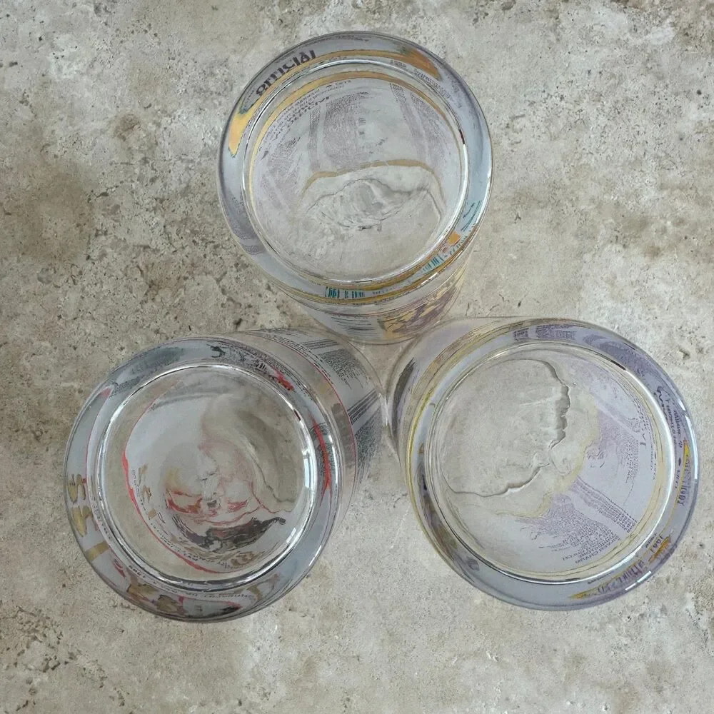 Vintage Kentucky Derby Glasses 1996 1997 1998 Set of 3 Churchill‎ Downs Aramark